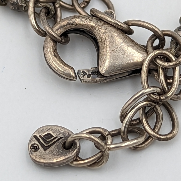 Beautiful SILPADA Pearl Brass Sterling Silver "Go Coastal" Necklace 16" To 18" - Picture 8 of 10